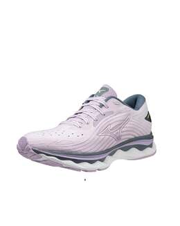 Женские кроссовки Wave Sky 6 в пастельно-сиреневом/белом цвете Mizuno 7328441729084 | pastel lilac/white