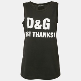 Dolce & Gabbana: Чёрная футболка  DG Millennials