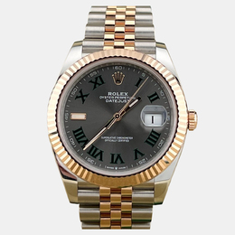 Rolex Datejust 41 126331 Automatic Slate Wimbledon Dial 18K Rose Gold Stainless Steel Men's Wristwatch 41 mm 1236309