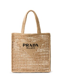 Сумка-тоут Prada в технике кроше, бежевый 1bg393vooo2c2t | бежевый
