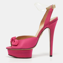 Charlotte Olympia: Розовые сандалии 