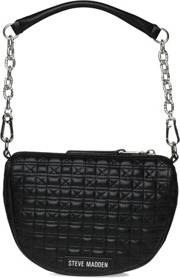 Сумка кросс-боди Steve Madden Moon Half Moon Quilted Crossbody, черный 9838944 | black