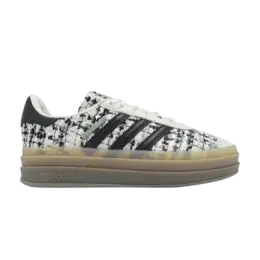 Adidas Кроссовки Wmns Gazelle Bold 'Tweed - White Gum', белый jp5673 | tweed - white gum