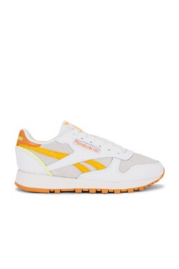 Классические кожаные кроссовки Reebok, white, sunbaked clay & electric amber reer-wz22 | white, sunbaked clay & electric amber