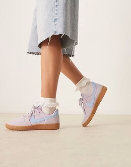 Кроссовки Nike Field General из замши фиолетового и светло-голубого цветов 138323044 | purple