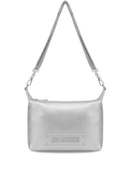 Сумка на плечо с логотипом Love Moschino, серебряный jc4140pp1mlo0 | серебристый