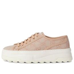 Кроссовки (WMNS) Gucci GG Leather Sneakers 'Neutral', розовый 746766-fabzz-5641 | pink