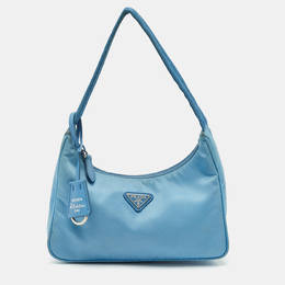 Prada Light Blue Nylon Re-Edition 2000 Shoulder Bag 1187575