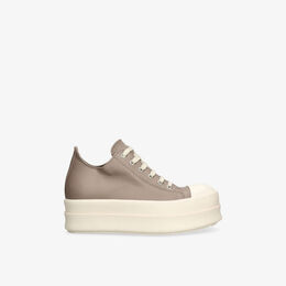 Кроссовки кожаные Rick Owens Mega Bumper, бежевый r04417297 | beige comb