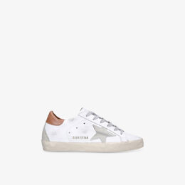 Кроссовки низкие Golden Goose Super Star, белый / коричневый r03900924 | white/comb