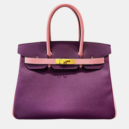 Hermes: Фиолетовая сумка  Birkin 30