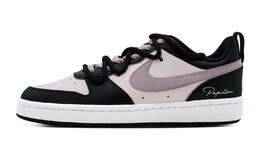 Кроссовки Nike Court Borough Skateboard Shoes Women's Low-Top Black Pink bq5448-115(team84-黑玫树莓解构2.0) | black/pink