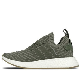 Кроссовки nmd_r2 primeknit 'japan khaki green' Adidas, мультиколор by9953 | st major/shock pink