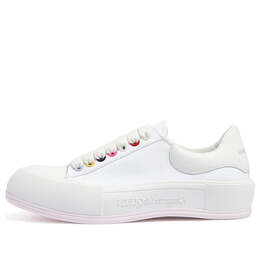 Кроссовки deck skate plimsoll lace up 'white multiclor' Alexander McQueen, белый 654593w4mvr9548 | white/multiclor