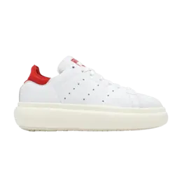 Кроссовки Adidas Wmns Stan Smith Platform 'White Scarlet', белый ie0452 | cloud white/off white/better scarlet