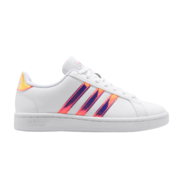 Кроссовки Adidas Wmns Grand Court 'Pink Iridescent', белый fw5722 | white/pink