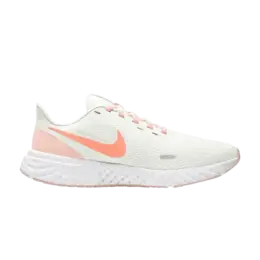 Кроссовки Nike Wmns Revolution 5 'White Orange Pearl', белый bq3207 109 | summit white/orange pearl/white/crimson bliss