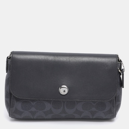 Coach: Синяя сумка через плечо 