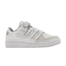 Кроссовки Adidas Wmns Forum Low 'Crystal White Plaid', белый fz5627 | crystal white/cloud white/off white