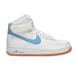 Кроссовки Nike Wmns Air Force 1 High 'White Light Blue Gum', белый 334031 114 | summit white/light blue/white