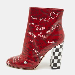 Dolce & Gabbana: Красные ботинки 