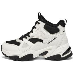 DLITES Дышащие и Упругие Высокие Повседневные Кроссовки для Бега Женские Белый Черный Skechers 168023-wbk | white black