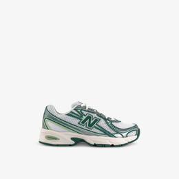 Кроссовки сетчатые низкие с вышитым логотипом 740 v2 New Balance, белый r04401153 | white green
