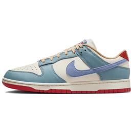 Денимовые низкие кеды Dunk Premium Turquoise Nike, бежево-голубые hj9112-110 | beige blue