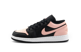 Jordan Баскетбольные кроссовки Air 1 Slip с антискользящим покрытием, износостойкие, винтажные, унисекс, черно-розовые 553558-067（team1098黑桃慕斯） | black pink