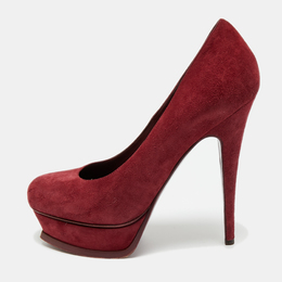 Saint Laurent Paris: Бордовые туфли 