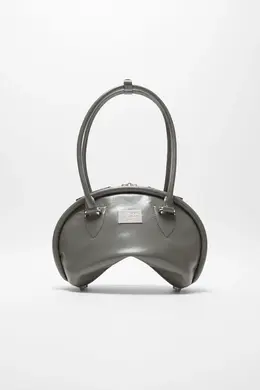 Мини сумка через плечо Bowlina Acne Studios, угольно-серый a10420-z79 | charcoal grey