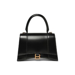 Сумка Balenciaga Hourglass с ручкой сверху, черная 619668 1qj4m 1000 | black