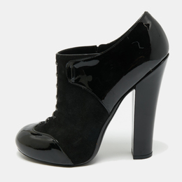 Louis Vuitton: Чёрные ботинки 