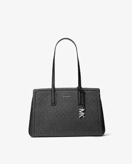 Сумка-тоут с принтом логотипа Laila Michael Kors, черный 197853460607 | negro