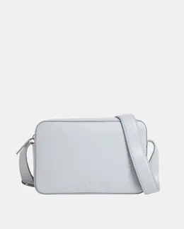 Сумка через плечо с логотипом спереди и застежкой-молнией Calvin Klein, серый 8721107420967 | gris