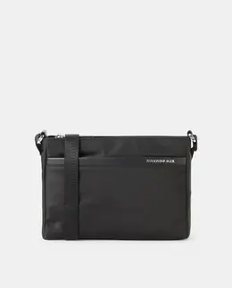 Маленькая блестящая нейлоновая сумка через плечо Mandarina Duck, черный 8032803781437 | negro