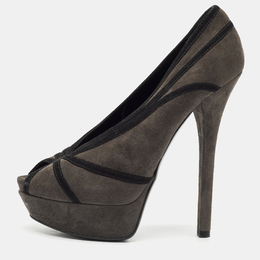 Fendi: Тёмные босоножки 