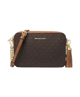 Сумка-Патронташ с логотипом для фотоаппарата Michael Kors, коричневый 41366 | braun