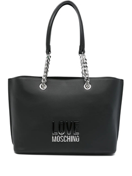 Сумка-тоут с логотипом Love Moschino, черный jc4257pp0mkd000b | черный