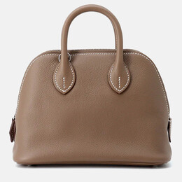 Hermes: Коричневая сумка-шоппер 