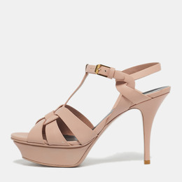 Saint Laurent Paris: Розовые сандалии  Tribute