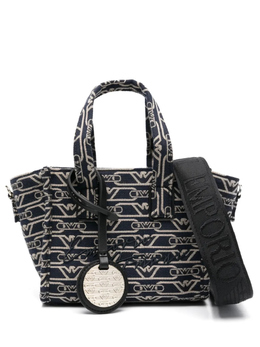 Emporio Armani жаккардовая сумка-тоут с монограммой, синий ew000371af12993 | синий