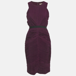 Burberry: Бордовое платье 