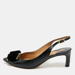 Salvatore Ferragamo: Чёрные туфли  Vara Bow