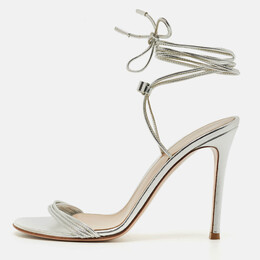 Gianvito Rossi: Серебристые сандалии 