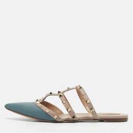 Valentino: Бежевые сабо  Rockstud