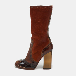 Dolce & Gabbana: Коричневые ботинки 