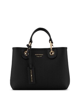 Маленькая черная большая сумка-шоппер MyEA Emporio Armani, цвет Black 4109265 | pepper