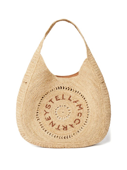 Сумка-тоут с вышитым логотипом Stella McCartney, нейтральный 7b0165wp0375 | нейтральные цвета