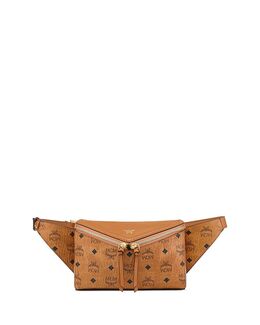 Поясная сумка из искусственной кожи Diamond 3D Visetos MCM, коричневый/бежевый 5341254 | tan/beige